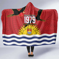 Mauri Kiribati Independence Day Hooded Blanket 1979 Proud National Frigatebird