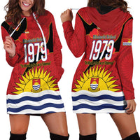 Mauri Kiribati Independence Day Hoodie Dress 1979 Proud National Frigatebird