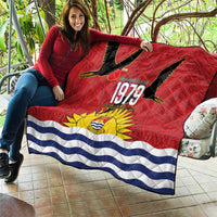 Mauri Kiribati Independence Day Quilt 1979 Proud National Frigatebird