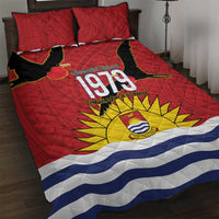 Mauri Kiribati Independence Day Quilt Bed Set 1979 Proud National Frigatebird