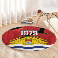 Mauri Kiribati Independence Day Round Carpet 1979 Proud National Frigatebird