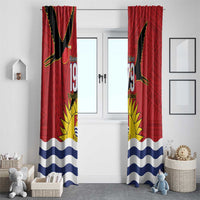 Mauri Kiribati Independence Day Window Curtain 1979 Proud National Frigatebird