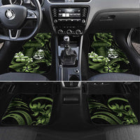 Green Hafa Adai Guam Car Mats Chamorro Latte Stone Hand With Plumeria