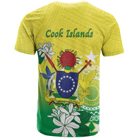Cook Islands Independence Day T Shirt Kuki Airani Tiare Maori Polynesian Pattern - Green LT14 - Polynesian Pride
