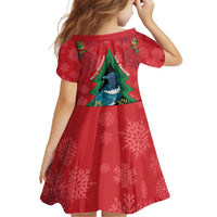 New Zealand Christmas In July Family Matching Mermaid Dress and Hawaiian Shirt Kowhai Tui Bird With Pohutukawa - Red