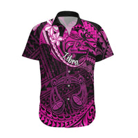 Polynesian Pride Libra Zodiac Hawaiian Shirt Astrological Sign Tribal Plumeria Pink Galaxy LT14 Pink - Polynesian Pride