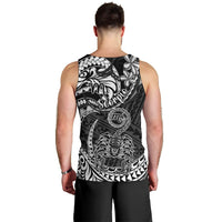 Polynesian Pride Scorpio Zodiac Men Tank Top Astrological Sign Tribal Plumeria Black LT14 - Polynesian Pride