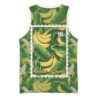 Aloha Hawaii Maia Basketball Jersey Hawaiian Banana Stylized Stamp LT14 - Polynesian Pride