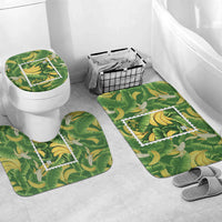Aloha Hawaii Maia Bathroom Set Hawaiian Banana Stylized Stamp LT14 Mat Set Only (3 pcs) One Size Green - Polynesian Pride