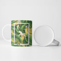 Aloha Hawaii Maia Ceramic Mug Hawaiian Banana Stylized Stamp LT14 - Polynesian Pride