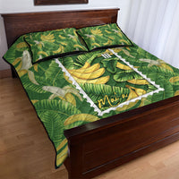 Aloha Hawaii Maia Quilt Bed Set Hawaiian Banana Stylized Stamp LT14 - Polynesian Pride