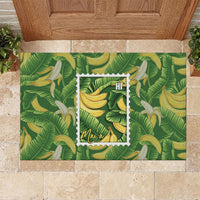 Aloha Hawaii Maia Rubber Doormat Hawaiian Banana Stylized Stamp LT14 Green - Polynesian Pride