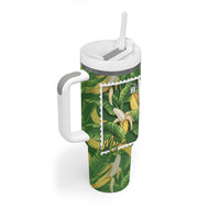 Aloha Hawaii Maia Tumbler With Handle Hawaiian Banana Stylized Stamp LT14 - Polynesian Pride