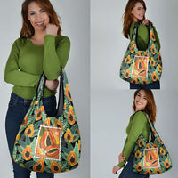 Aloha Hawaii Mikana Grocery Bag Hawaiian Papaya Stylized Stamp LT14 - Polynesian Pride