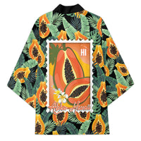 Aloha Hawaii Mikana Kimono Hawaiian Papaya Stylized Stamp LT14 - Polynesian Pride