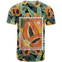 Aloha Hawaii Mikana T Shirt Hawaiian Papaya Stylized Stamp LT14 - Polynesian Pride