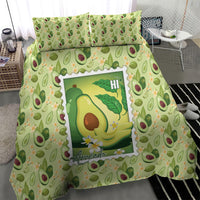 Aloha Hawaii Avocado Bedding Set Hawaiian Fruit Stylized Stamp LT14 - Polynesian Pride