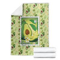 Aloha Hawaii Avocado Blanket Hawaiian Fruit Stylized Stamp LT14 - Polynesian Pride