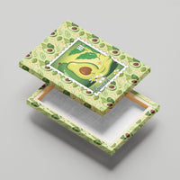 Aloha Hawaii Avocado Canvas Wall Art Hawaiian Fruit Stylized Stamp LT14 - Polynesian Pride
