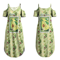 Aloha Hawaii Avocado Couples Matching Summer Maxi Dress and Hawaiian Shirt Hawaiian Fruit Stylized Stamp LT14 - Polynesian Pride