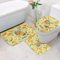 Aloha Hawaii Manako Palaka Motifs Bathroom Set Hawaiian Mango Stylized Stamp LT14 - Polynesian Pride