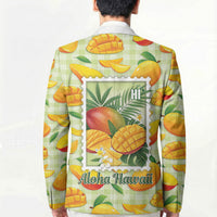 Aloha Hawaii Manako Palaka Motifs Blazer Hawaiian Mango Stylized Stamp LT14 - Polynesian Pride