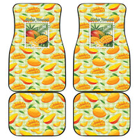 Aloha Hawaii Manako Palaka Motifs Car Mats Hawaiian Mango Stylized Stamp LT14 - Polynesian Pride