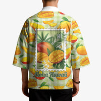 Aloha Hawaii Manako Palaka Motifs Kimono Hawaiian Mango Stylized Stamp LT14 - Polynesian Pride
