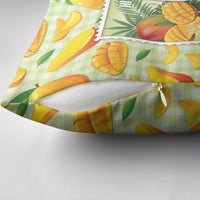 Aloha Hawaii Manako Palaka Motifs Pillow Cover Hawaiian Mango Stylized Stamp LT14 - Polynesian Pride