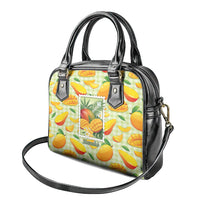 Aloha Hawaii Manako Palaka Motifs Shoulder Handbag Hawaiian Mango Stylized Stamp LT14 - Polynesian Pride
