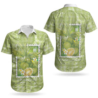 Aloha Hawaii Ulu Palaka Motifs Couples Matching Mermaid Dress and Hawaiian Shirt Hawaiian Breadfruit Stylized Stamp LT14 - Polynesian Pride