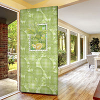 Aloha Hawaii Ulu Palaka Motifs Door Cover Hawaiian Breadfruit Stylized Stamp LT14 - Polynesian Pride