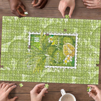 Aloha Hawaii Ulu Palaka Motifs Puzzle Hawaiian Breadfruit Stylized Stamp LT14 - Polynesian Pride