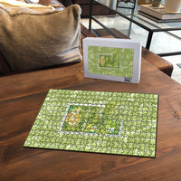 Aloha Hawaii Ulu Palaka Motifs Puzzle Hawaiian Breadfruit Stylized Stamp LT14 - Polynesian Pride