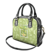 Aloha Hawaii Ulu Palaka Motifs Shoulder Handbag Hawaiian Breadfruit Stylized Stamp LT14 - Polynesian Pride