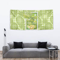 Aloha Hawaii Ulu Palaka Motifs Tapestry Hawaiian Breadfruit Stylized Stamp LT14 - Polynesian Pride