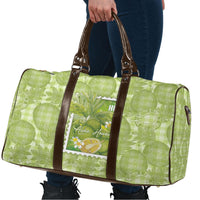 Aloha Hawaii Ulu Palaka Motifs Travel Bag Hawaiian Breadfruit Stylized Stamp LT14 - Polynesian Pride