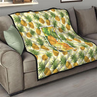 Aloha Hawaii Hala Kahiki Palaka Motifs Quilt Hawaiian Pineapple Stylized Stamp LT14 - Polynesian Pride