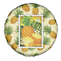 Aloha Hawaii Hala Kahiki Palaka Motifs Spare Tire Cover Hawaiian Pineapple Stylized Stamp LT14 - Polynesian Pride