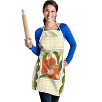 Aloha Hawaii Rambutan Palaka Motifs Apron Hawaiian Fruit Stylized Stamp LT14 - Polynesian Pride