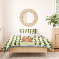 Aloha Hawaii Rambutan Palaka Motifs Bedding Set Hawaiian Fruit Stylized Stamp LT14 - Polynesian Pride