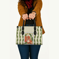 Aloha Hawaii Rambutan Palaka Motifs Leather Bag Hawaiian Fruit Stylized Stamp LT14 - Polynesian Pride