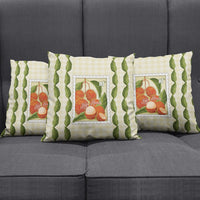 Aloha Hawaii Rambutan Palaka Motifs Pillow Cover Hawaiian Fruit Stylized Stamp LT14 - Polynesian Pride