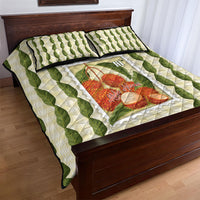 Aloha Hawaii Rambutan Palaka Motifs Quilt Bed Set Hawaiian Fruit Stylized Stamp LT14 - Polynesian Pride