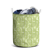 Omaomao Hawaii Breadfruit Palaka Motifs Laundry Basket LT14 - Polynesian Pride