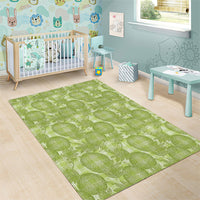 Omaomao Hawaii Breadfruit Palaka Motifs Area Rug LT14 - Polynesian Pride