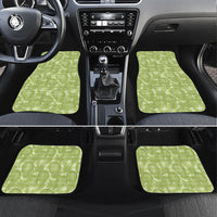 Omaomao Hawaii Breadfruit Palaka Motifs Car Mats LT14 Set 4pcs Green - Polynesian Pride