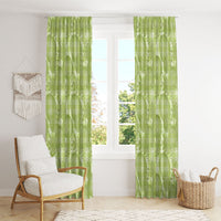 Omaomao Hawaii Breadfruit Palaka Motifs Window Curtain LT14 - Polynesian Pride