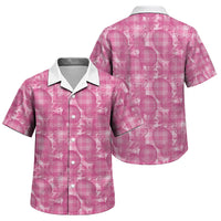 Alaka Hawaii Breadfruit Palaka Motifs Family Matching Long Sleeve Bodycon Dress and Hawaiian Shirt LT14 Son's Shirt Pink - Polynesian Pride