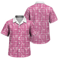 Alaka Hawaii Breadfruit Palaka Motifs Family Matching Puletasi and Hawaiian Shirt LT14 Son's Shirt Pink - Polynesian Pride